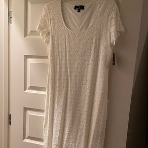 Ladies cream lace dress